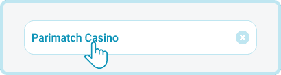 Go to the official Parimatch Casino site